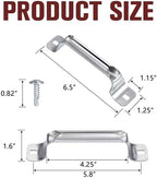 SIHAI 2 Packs Garage Door Lift Handle, Heavy Duty Galvanized Roll Grip for Lift Handle Replacement (2, 6.5" L)