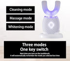 Ultrasonic Toothbrush for Adults Automatic Toothbrush with Soft Bristles Rechargeable Portable 30'' Automatic Timer Wireless Charging Washable for Travel & Home Use (White)