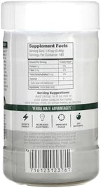 Wisdom of the Ancients Instant Yerba Mate Tea - Herbal Tea Powder for Energy, Drink Hot or Iced, Unsweetened, Contains Caffeine, Sugar Free, Non GMO - Plain, 2.82 Oz