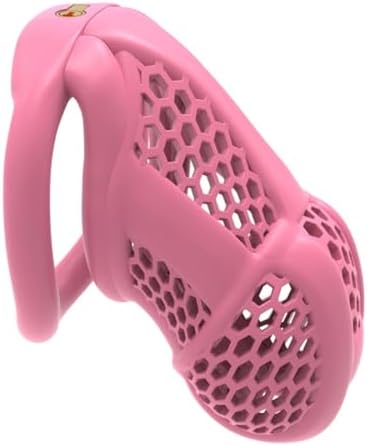 Men's Embedded Honeycomb Protective Cage, Ventilated and Breathable, Black and Pink, 4 Sizes-USZA033 (Pink, Standard)