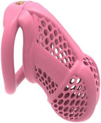 Men's Embedded Honeycomb Protective Cage, Ventilated and Breathable, Black and Pink, 4 Sizes-USZA033 (Pink, Standard)