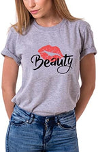 Beast Beauty Matching Couple T-Shirts for Husband & Wife, Pure Cotton Matching T-Shirt for Lovers (Pack of 1)
