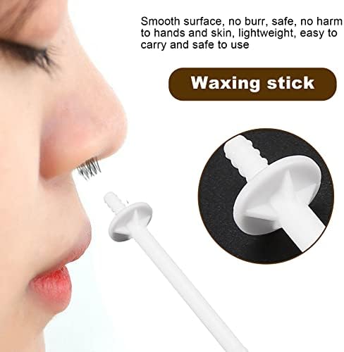 60Pcs Nose Wax Stick Applicator Spatulas Plastic Nose Waxing Strips Nose Clean Eyebrows Nose Hair Removal