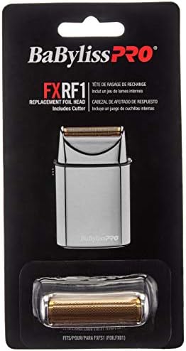 BabylissPRO Barberology Professional FXFS1 SILVERFX Replacement Single Foil Shaver Head with 1 Cutter