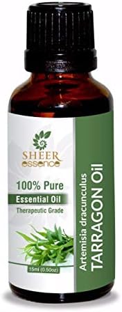 Tarragon Oil 15 ML (0.51 Fl.OZ) | 100% Pure Natural Undiluted Uncut Therapeutic Grade Artemisia Dracunculus Essential Oil