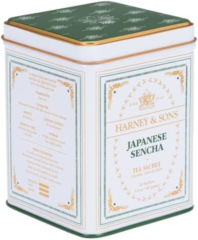 Harney & Sons Japanese Sencha Green Tea, 20 Sachets | Classic Collection