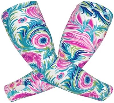 Black And Golds Ink Marble Arm Sleeves For Men And Women,Breathable Cooling For Daily Wear Work Cover Sleeves