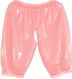 Latex 100% Rubber Sexy Rubber Pink Erotic Boxer Shorts Briefs,Pink,3XL