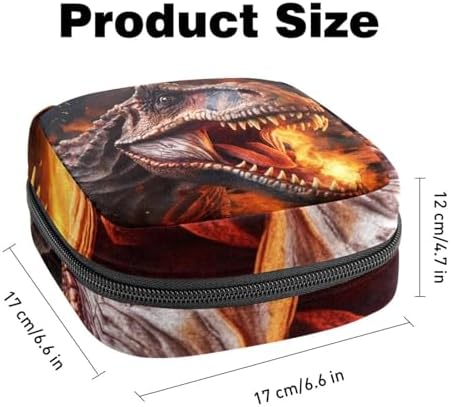 Period Bag,Sanitary Napkin Storage Bag,Ancient Animal Dinosaur,Tampon Bag for Purse, M0pl8pazzwmz, Lt2f2voemyoi