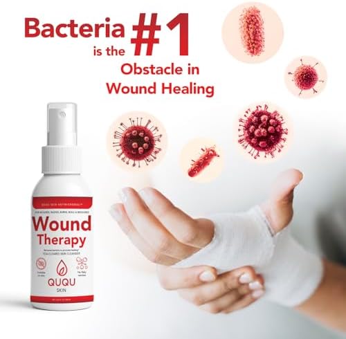 QUQU Skin First Aid Healing Skin Spray - Natural & Non-Toxic with pH-Balanced,No-Sting, Alcohol-Free | for Sensitive or Redness-Prone Skin (3.8 fl oz)