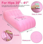 AOSSA BBL Bed After Surgery for Sleeping, Mattress with Hole, BBL Inflatable Chair for Butt, Brazilian Butt Lift Recovery Pillow Post Surgery, Blow Up Bed with Hole, Air Mattress Sofa Couch (Pink)