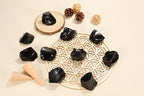 PESOENTH Obsidian,2pc 1.57"-2.17" Large Raw Black Obsidian Crystals Healing Stones,Natural Gemstones Rocks for Tumbling,Fountain Rocks,DIY Decoration Wicca & Reiki Spiritual Gifts