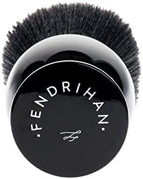 Fendrihan Black and White Synthetic Shaving Brush with Resin Handle for Personal and Professional Shaving (Knot: 24 mm)