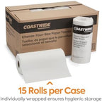 Choose-Your-Size Paper Towels, 2-Ply, White, 128 Sheets/Roll, 15 Rolls/Carton