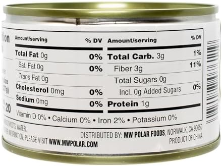 MW Polar Canned Vegetables, Sliced Bamboo Shoots, 8 Oz (Pack Of 12)