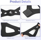 CPAP Chin Strap for Sleep, Anti Snoring Jaw Strap for Men & Women, Breathable Stop Snoring Solution to Keep Mouth Closed, Adjustable Snore Stopper & Sleep Support Device