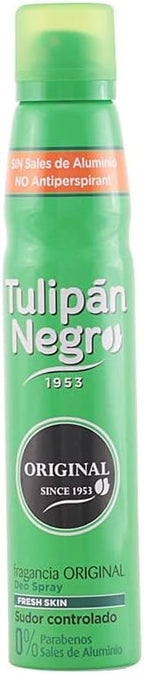 Tulipan Negro Original Scent Deodorant Spray 6.75 oz Long-Lasting Freshness & Odor Protection For Men & Women