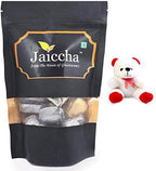 Jaiccha Ghasitaram Gifts Valentines Gift Valentines Day Chocolates for Girlfriend/Boyfriend/Husband and Wife Valentines Chocolate Hamper Sheen Heart Chocolates in Black Pouch and a Teddy