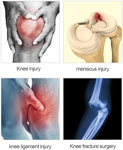 PopieL Adjustable Aluminum Alloy Knee Joint Brace Unisex Hinged Knee Brace Rehabilitation Brace After Meniscus Ligament Injury Left/Right Leg Knee Stabilizer