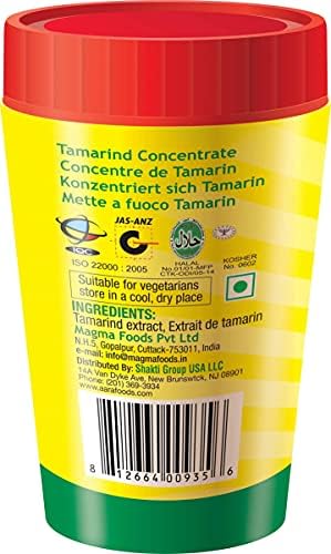 Tamicon Tamarind Concentrate | Sweet & Sour Tamarind Paste | Authentic South Indian Style Flavor | Perfect for Curries, Sauces, Dips & Soups | 14.11 Oz (400gm)