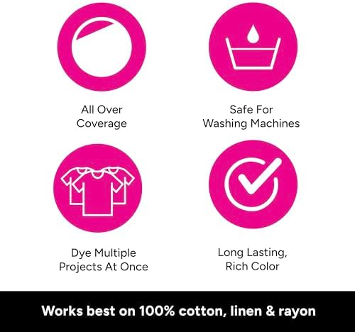 Tulip Fabric Dye Pod Petunia (Pink), Dye for Washing Machines