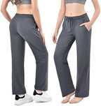 Walifrey Wide Leg Sweatpants for Women, Baggy Track Pants with Poackets Drawstring for Joggers Casual Wear