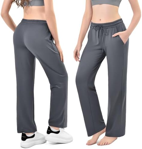 Walifrey Wide Leg Sweatpants for Women, Baggy Track Pants with Poackets Drawstring for Joggers Casual Wear