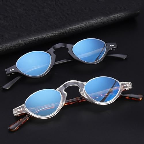 Half Moon Reading Glasses Retro Half Frame Readers Men Women Computer Glasses Blue Light Blocking Presbyopic Glasses