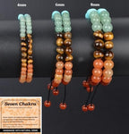 MASSIVE BEADS Handmade Yoga Stretch Elastic Bracelet Natural Stone Crystal Healing Power Energy Gifts for Unisex Adult 4mm 6mm 8mm 10mm