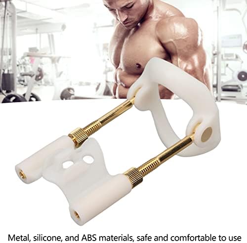 Men Size Stretcher Kit - Male Bracket Extender Tool to Adjust Size, Easy Detachable Strength Training Device for Men - White Gold