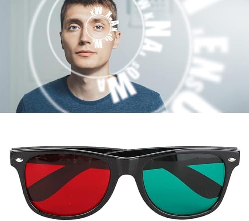 Portable Training Eyeglasses,Red Green Color Differentiation Aid,Training Eyewear For Amblyopia,Exotropia