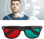 Portable Training Eyeglasses,Red Green Color Differentiation Aid,Training Eyewear For Amblyopia,Exotropia