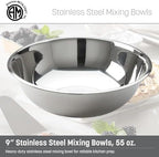 American Metalcraft 2 qt Stainless Steel Mixing Bowl,Silver
