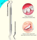 G.CATACC Dental Tool, Metal Dental Pick, Stainless Steel Tooth Scraper Plaque Tatar Remover for Teeth Cleaning Oral Care Hygiene Kit for Home Use - with Case