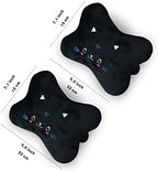 Sexysamba Car Headrest Pillow,Cartoon Neck Pillow for Car,Comfortable Soft Car Seat Pillow for Driving,Head Rest Cushion,Cute Neck Pillow for Travelling and Home 2Pcs (Black Cat)
