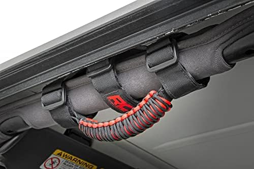 Rough Country Corded Universal Roll Bar Grab Handles - 117610 Black