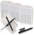 32pcs Hearing Aid Filters, Wax Guard Filters for Phonak, Widex, Unitron and Resound, Hearing Aids Cleaner with Cleaning Brush kit Accessories, 4 Packs/32 Filters (Gray)