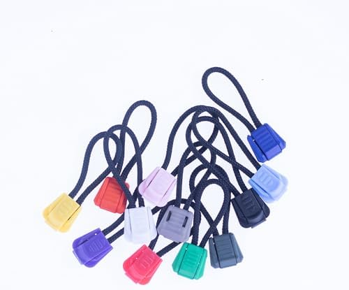 Paracord Planet Lightweight Plastic Zipper Pulls - Available in a Variety of Colors - Pack Sizes Range from 5-100