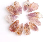 SaditY Health & Household 1Lot Natural Auralite-23 Rare Purple Titanium Quartz Rough Stones Point Pendants Raw Crystals Black Hairstone Healing (Color : Purple Auralite 23, Size : 30g)
