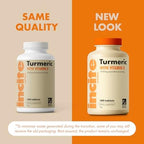 Incite Nutrition Turmeric Supplement 2000mg. 3 Month Supply of High Strength Curcuma Tablets. Natural Antioxidant and Relief Supplement. with Added Vitamin D3 to Boost Your Defenses