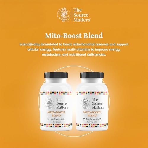 Mito-Boost Blend Dietary Supplement | Cellular Energy and Anti-Aging, Nutrient Daily Support with Antioxidants, Detox Pathway Management, Immune System Maintenance (60 Capsules)