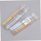 Healifty 8pcs Crystal Transparent Soft Bristle Toothbrush with Ergonomic Slip Handles for Adults Compact Travel and Home Use in Two Boxes