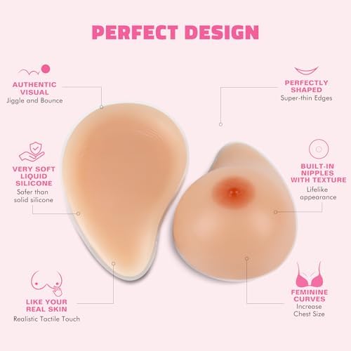 IVITA One Pair irregular Side Silicone Breast Forms Fake Boobs Mastectomy Prosthesis Bra Pad Enhancers