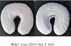 ZMDREAM Pack of 75 Headrest Covers Fitted Disposable Massage Face Rest Cradle Covers White & Black