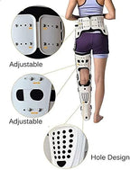Adjustable Hip Knee Ankle Foot Orthosis Thigh Knee Joint Calf Ankle Fixation Brace Hip Walking Surgery Ligament Support with Walking Boots,Right,Above 90