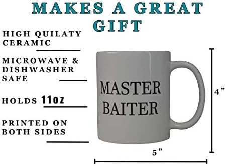 Rogue River Tactical Coffee Mug Fishing Fish Master Baiter Novelty Cup Great Gift Idea For Men Him Dad Grandpa Fisherman (Master)