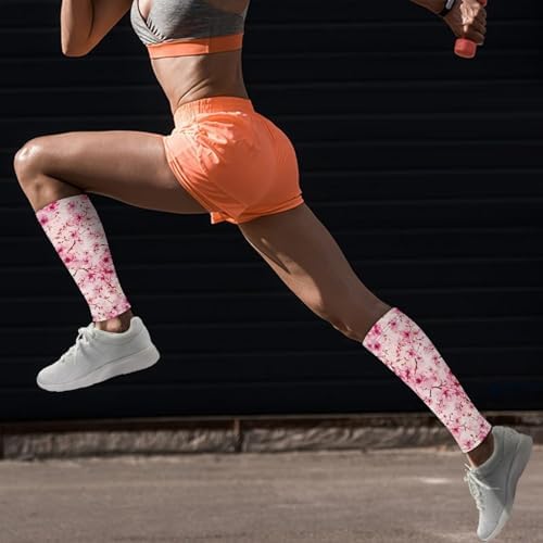 Leg Sleeve for Men Women Sports Elastic Calf Compression Sleeve Footless Compression Socks Soccer Calf Sleeves