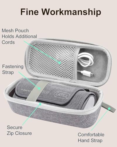 Hard Carrying Case for Withings BPM Connect Blood Pressure Monitor, Travel Storage Case for Withings Digital Blood Pressure Cuff Machine, BP Monitor Hard Shell, Gray Case Only
