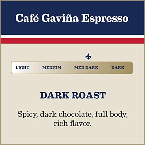 Café Gaviña Espresso Roast Extra Fine Ground Coffee, 100% Arabica Dark Roast, 10 oz Can