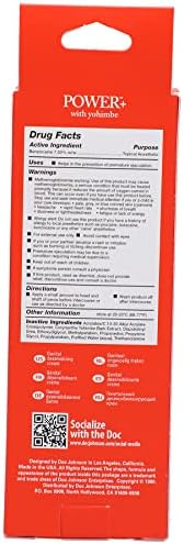 Doc Johnson Signature Costmetics - Power + Delay Cream for Men - Male Genital Desensitizer - Decreases Sensitivity For Extended Love Making - 2 oz. (56 g)